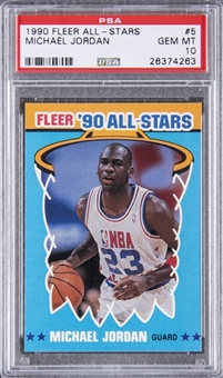 1990-91 Fleer All-Stars #5 Michael Jordan - PSA GEM MT 10